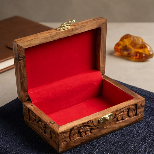 Premium Hand-crafted Wooden box for storage and jewellary and decor